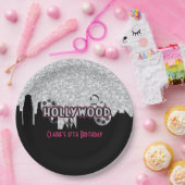 Hollywood Birthday Papieren Bordje (Feest)