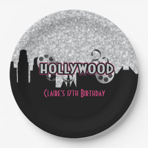 Hollywood Birthday Papieren Bordje