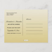 Hollywood Bling Save The Date Post Kaart (Achterkant)