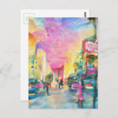 Hollywood Boulevard Briefkaart (Voorkant / Achterkant)