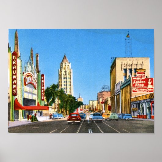 Hollywood Boulevard, Los Angeles Poster (Voorkant)