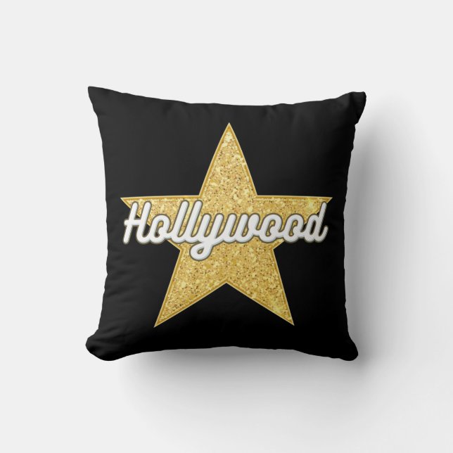 Hollywood Boulevard Script en Star Kussen (Voorkant)