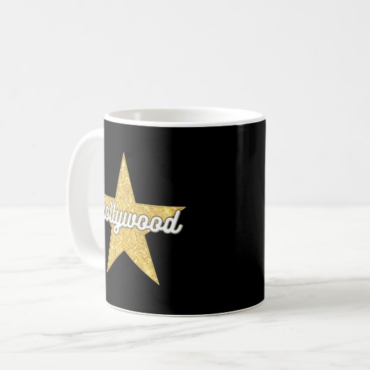 Hollywood Boulevard Script et Star Coffee Mug (Devant gauche)