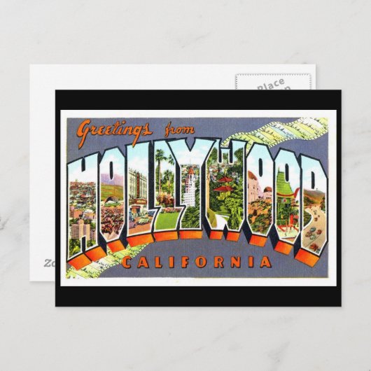 Hollywood Briefkaart (Voorkant / Achterkant)