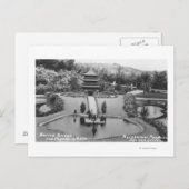 Hollywood, CA Bernheimer Home in de Japanse tuin Briefkaart (Voorkant / Achterkant)