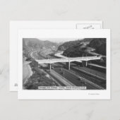 Hollywood, CA Cahuenga Pass Freeway Uitzicht Briefkaart (Voorkant / Achterkant)