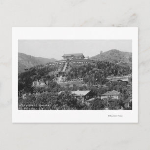 Hollywood, CA Japans tuinen Uitzicht Foto Briefkaart