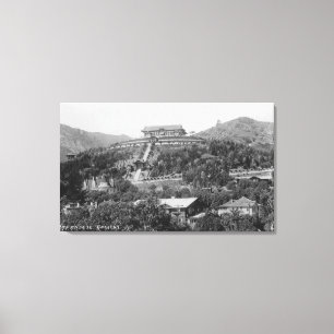 Hollywood, CA Japans tuinen Uitzicht Foto Canvas Afdruk