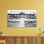 Hollywood, CA Japanse Mansion in Tuinen Canvas Afdruk (Insitu (Woonkamer))
