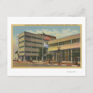 Hollywood, CAColumbia Square, KNX Broadcasting Briefkaart