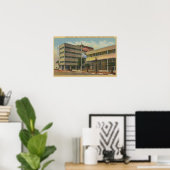 Hollywood, CAColumbia Square, KNX Broadcasting Poster (Thuiskantoor)