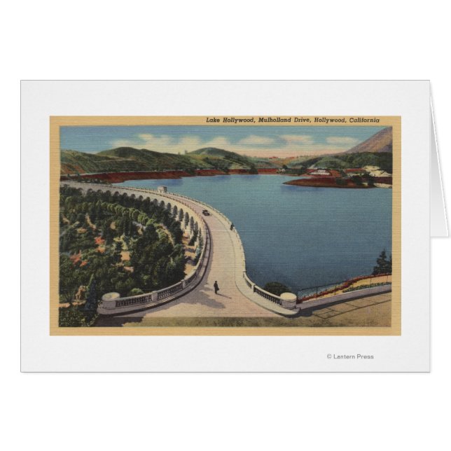 Hollywood, CALake Hollywood & Mulholland Drive (Devant horizontal)