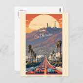 Hollywood California Briefkaart (Voorkant / Achterkant)