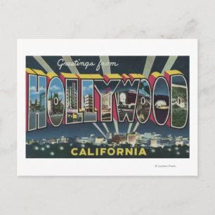 Hollywood, CaliforniaLarge Letter Scenes Briefkaart