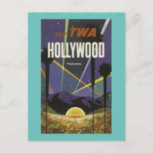HOLLYWOOD      CALIFORNIAVintage-reis Briefkaart