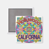 Hollywood CALIFORNIE Joyeux aimant (Recto/Verso)