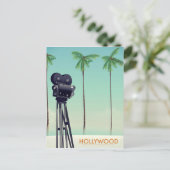 Hollywood  camera Travel poster Briefkaart (Staand voorkant)