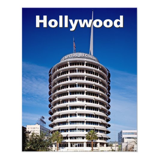 Hollywood Capitol Records Foto Afdruk (Voorkant)