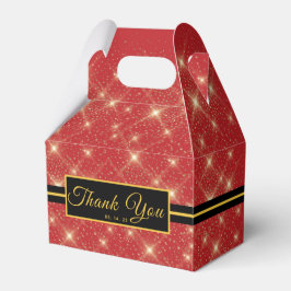 Hollywood Carpet Gold Dust Party Favor Box. Favor Bedankdoosjes