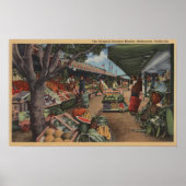 Hollywood, CAView of Original Farmer's Market Poster (Voorkant)
