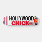 HOLLYWOOD CHICK USA 7 3/4" Skateboard Deck (Horz)