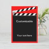 Hollywood Clapper Board Kaart (Staand voorkant)