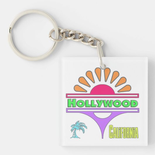 "Hollywood Colorful 1"-Sleutelhanger Sleutelhanger (voorkant)