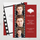 Hollywood Filmstrook Diploma Uitnodiging (Voorkant / Achterkant)