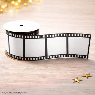 Hollywood Filmstrook Feestlint, Zwart en Wit Lint
