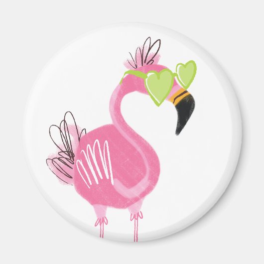 Hollywood Flamingo Magneet (Voorkant)