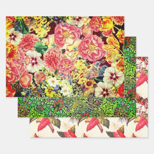 Hollywood Floral Botanical Sampler Inpakpapier Vel (Set)