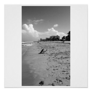 Hollywood Florida Beach Scene Perfect Poster