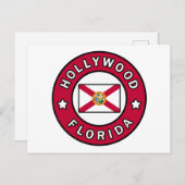 Hollywood Florida Briefkaart (Voorkant / Achterkant)