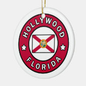Hollywood Florida Keramisch Ornament (Links)