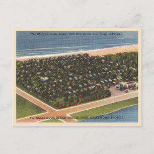 Hollywood, Florida Vintage Trailerpark Briefkaart