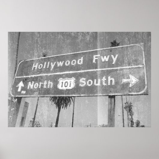 Hollywood Freeway Sign Poster (Voorkant)
