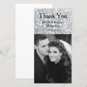 Hollywood Glam Carte de remerciements (Devant / Derrière)