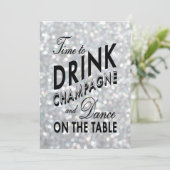 Hollywood Glam Faire-part de mariage (Debout devant)