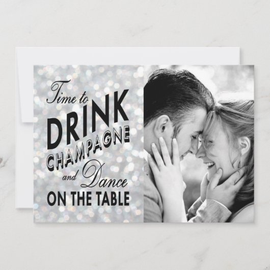 Hollywood Glam Save the Date (Voorkant)