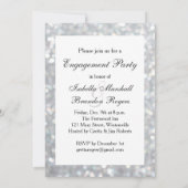 Hollywood Glam Verloving Invitation Kaart (Achterkant)