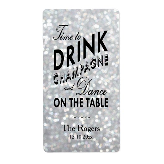 Hollywood Glam Wine Label (Voorkant)