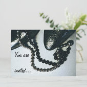 hollywood glamor  uitnodiging (Staand voorkant)