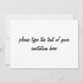 hollywood glamor  uitnodiging (Achterkant)