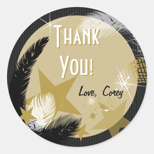 Hollywood Glamour Gift Label (Voorkant)