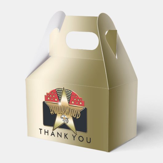 HOLLYWOOD Golden Retro Ballotins de fête d'anniver (Verso)