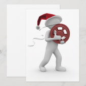 hollywood kerstmis feestdagenkaart (Voorkant / Achterkant)