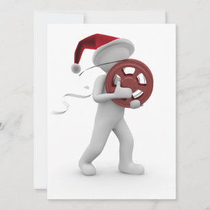 hollywood kerstmis feestdagenkaart