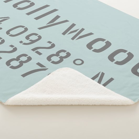Hollywood Latitude Longitude Sherpa Deken (3/4)