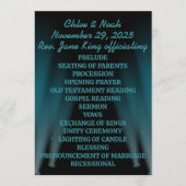 Hollywood Lights Bruiloft Programma (Voorkant)