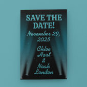 Hollywood Lights Bruiloft Save-the-Date Briefkaart